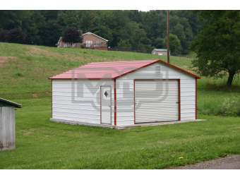 Boxed Eave Garages | A-Frame Metal Garages