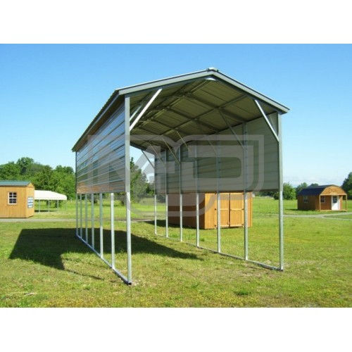 Carport | Vertical Roof | 12W x 31L x 12H Metal RV Carport Cover