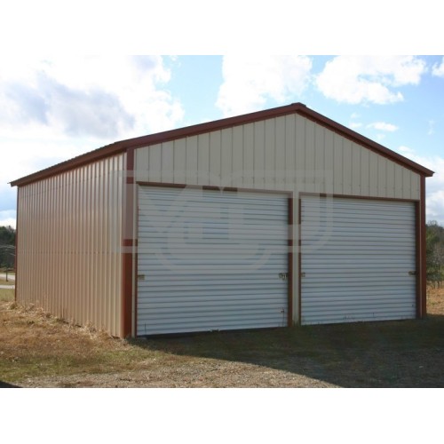 Garage | Vertical Roof | 22W x 26L x 9H |  All Vertical Garage