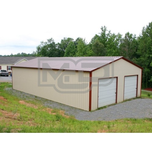 Pre-Fab Metal Building | Vertical Roof | 30W x 51L x 12H | Steel Buildings