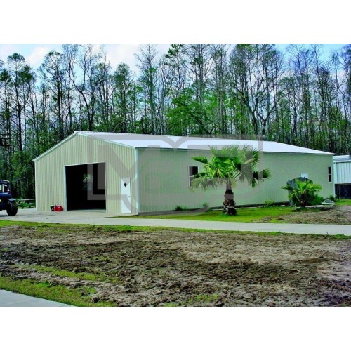 Pre-Fab Metal Building | Vertical Roof | 30W x 61L x 12H |  Steel Buildings