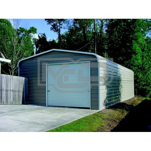 Garage | Regular Roof | 20W x 31L x 10H |  Enclosed Metal Garage